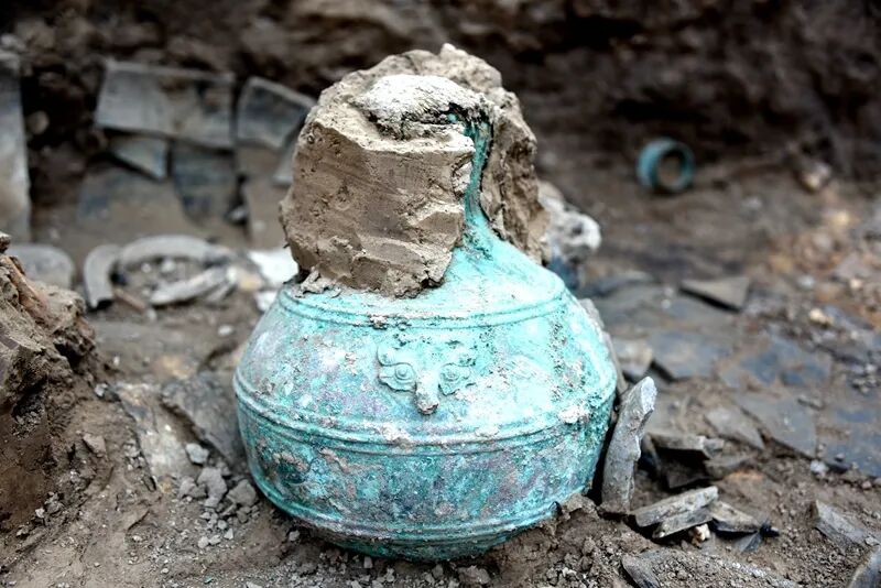 两千多年前战国时期秦酒，出土